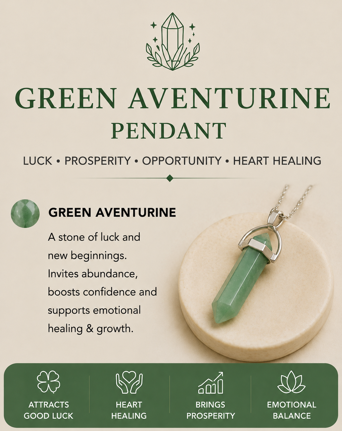 Green Aventurine Pendant