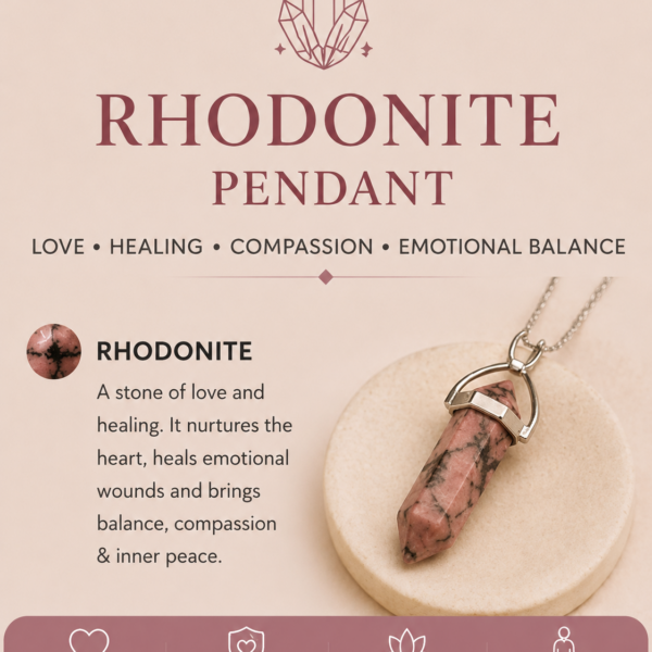 Rhodonite Pendent