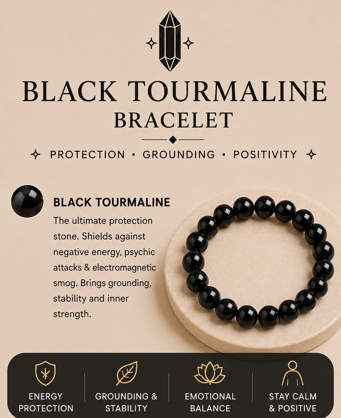 Black Tourmaline Bracelet