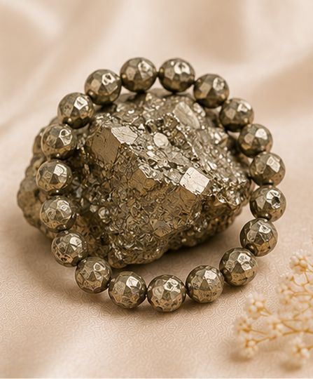 Raw Pyrite Bracelet - Image 3