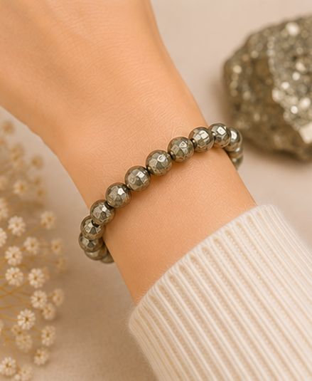 Raw Pyrite Bracelet - Image 5